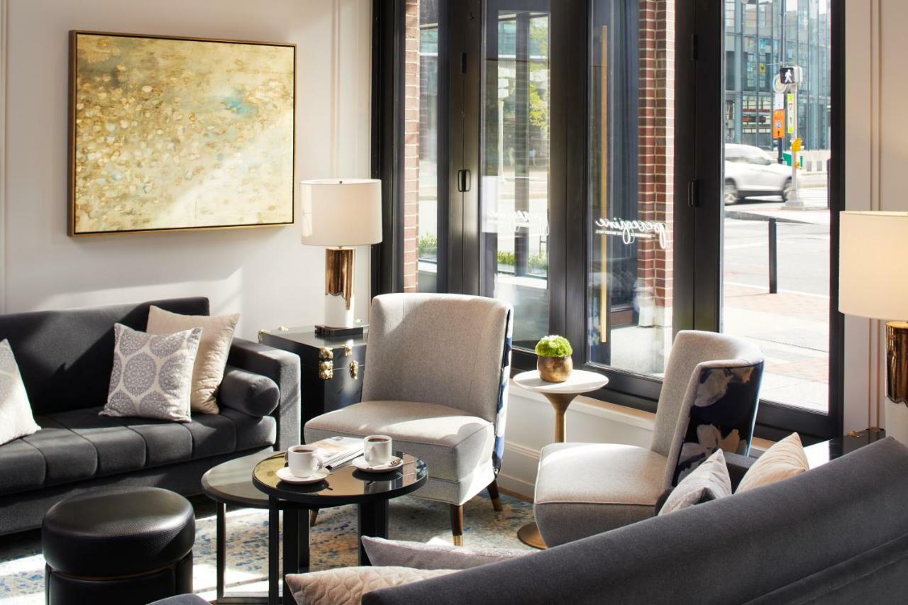 The Whitney Hotel Boston Extérieur photo The living room of a model apartment at 100 East 57th Street